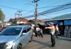 Polsek Cikembar Laksanakan Gatur Lalin di Titik Rawan Kemacetan