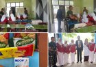 Bhabinkamtibmas Polsek cicurug di Desa Mekarsari Monitoring Program Makan Bergizi Gratis di SMA Assajiliayah