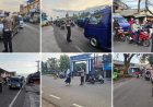 Polsek  Cicurug LaksanakanPengaturan Arus Lalu Lintas di Titik Rawan Macet