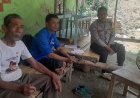 Bhabinkamtibmas Polsek Nyalindung Polres Sukabumi Desa Sukamaju Sampaikan Imbauan Kamtibmas Saat Sambang Warga