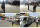 Unit Lantas Polsek Parungkuda Laksanakan Gatur Lalin Pagi di Kawasan Pasar dan Simpang Stasiun Parungkuda