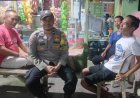 Bhabinkamtibmas Polsek Simpenan di Desa Cidadap Kontrol Satkamling dan Sampaikan Pesan Kamtibmas