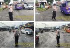 Polsek Parungkuda Laksanakan Pengaturan Arus Lalu Lintas di Pasar dan Simpang Stasiun Parungkuda