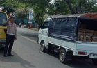 Polsek Palabuhanratu Polres Sukabumi Laksanakan Penjagaan dan Pengaturan Lalu Lintas di Titik Rawan Pagi Hari