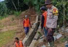 Bhabinkamtibmas Polsek Ciemas Polres Sukabumi Sidamulya Lakukan DDS dan Monitoring Proyek Irigasi untuk Dukung Ketahanan Pangan