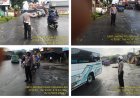 Polsek Parungkuda Laksanakan Pengaturan Lalu Lintas Pagi Hari, Arus Kendaraan Terpantau Lancar