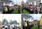 Kapolsek Parungkuda Pimpin Apel Pagi Ops Lilin Lodaya 2025 di Pos Terpadu Exit Tol Parungkuda
