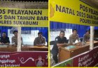 Polsek Ciemas Polres Sukabumi melaksanakan pengamanan di Pos Pelayanan Wisata Pantai Palangpang Ciwaru