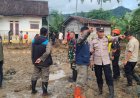 Puluhan Rumah Warga Terdampak, Polsek Purabaya Turun Langsung Tangani Banjir dan Longsor di Kecamatan Purabaya