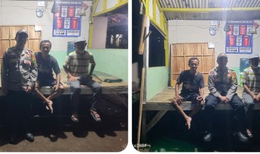 Sambang dan Kontrol Satkamling, Bhabinkamtibmas Polsek simpenan di Desa Cidadap Tingkatkan Keamanan Lingkungan