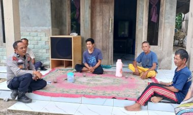 Bhabinkamtibmas Polsek Gegerbitung Laksanakan DDS, Warga Dihimbau Jaga Kamtibmas dan Waspada HOAX