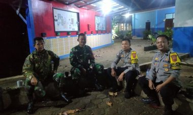 Sinergitas TNI Polri di Sagaranten Sambang Satkamling pastikan wilayah kondusif