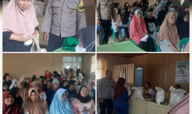Monitoring Penyaluran Bantuan Pangan di Desa Sundawenang Berjalan Lancar