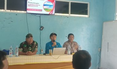 Bhabinkamtibmas Polsek Lengkong Hadiri kegiatan Rapat Koordinasi Forkopimcam Kecamatan Pabuaran Terkait Progres KDMP