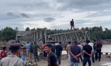 Warga Bireuen Sambut Rampungnya Jembatan Bailey Penghubung Medan-Banda Aceh: Alhamdulillah Sangat Terbantu