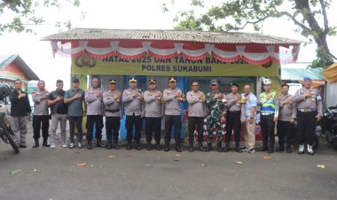 Kapolres Sukabumi Tinjau Kesiapan Pos Pelayanan Jelang Natal dan Tahun Baru