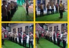 Kapolsek Parungkuda Pimpin Apel Malam Pos Pam Terpadu Exit Tol Parungkuda