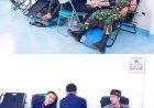 Sertu Ludi Suherman dari Koramil 2213 Jampangkulon Ikut Donor Darah di Mega Blood Donation Day RSUD Jampangkulon