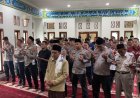 Polres Sukabumi Laksanakan Shalat Ghaib dan Doa Bersama untuk Dua Anggota Polri yang Gugur serta Korban Bencana Cisarua