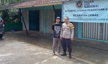 Polsek Ciemas Polres Sukabumi Pantau SPPG Yayasan di Wilayahnya, Pastikan Kesehatan dan Keselamatan Karyawan