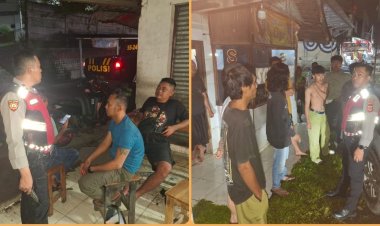 Polsek Parungkuda Laksanakan Patroli Biru/KRYD Antisipasi Gangguan Kamtibmas