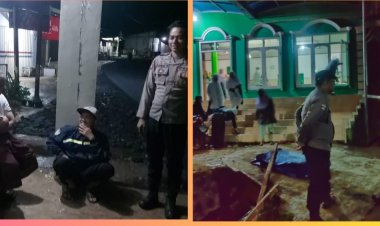 Polsek Lengkong Polres Sukabumi Laksanakan DDS/Sambang dan Kontrol Satkamling di Desa Cibadak