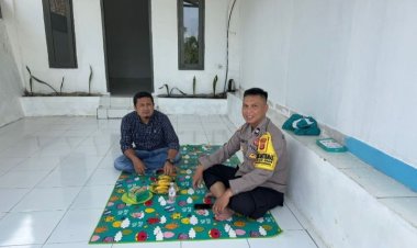 Bhabinkamtibmas Polsek Kalapanunggal Polres Sukabumi Jaga Kamtibmas & Ketahanan Pangan Bersama warganya